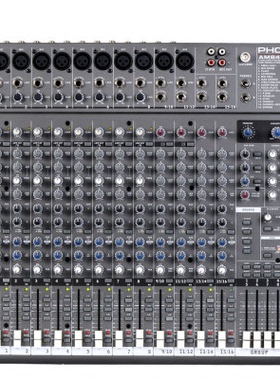 PHONIC丰力克模拟调音台 AM844D USB AM16GE 4路立体声4个编组