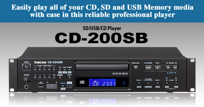 TASCAM CD-500B CD-200SB CD200IL专业发烧播放机CD机 CD抓轨cd20