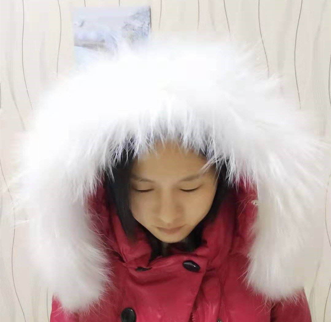 真毛白貉子毛辅料毛领单买通用款