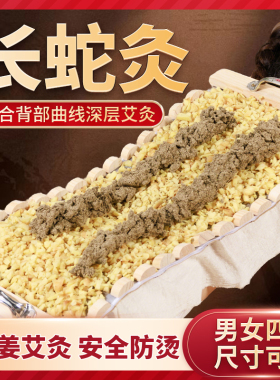 长蛇灸督脉灸器具脊椎隔姜蒜铺灸工具龙骨灸全身背腹部木质艾灸盒