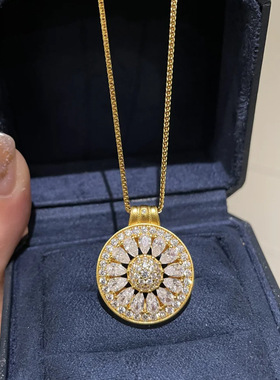 古法罗盘柠檬片镂空拉丝锻造双面