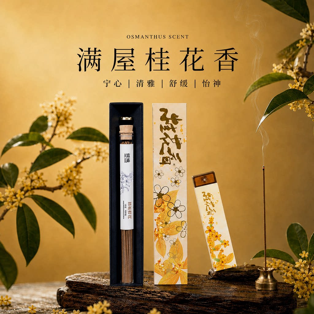 【桂花线香安神助眠】