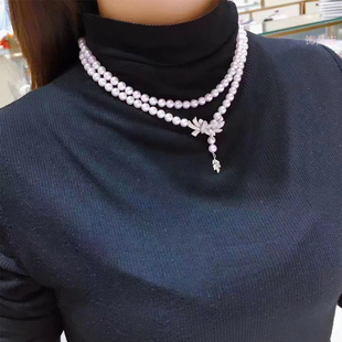 925镀银万能扣毛衣链扣 diy珍珠项链斜扣麦穗包珠扣蝴蝶结Y字套装