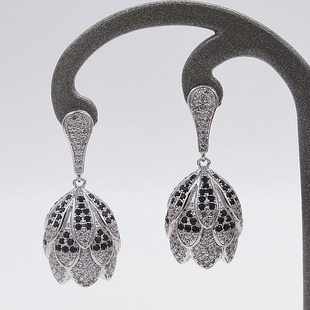 韩国甜美锆石长款时尚耳环珍珠耳坠简约耳钉女气质耳饰品