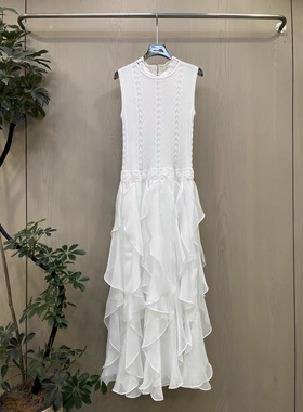 瑞瑞欧货2026年春季新款时尚百搭显瘦针织无袖连衣裙2085