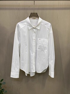 百搭显瘦纯棉极简翻领衬衫 时尚 8100 新款 瑞瑞欧货2026年春季