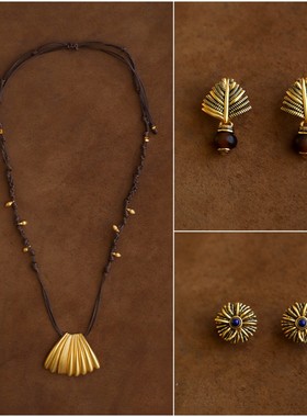 MONSECRET 经典棕榈系列耳钉/项链