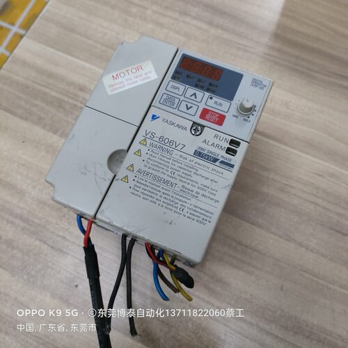 原装拆机安川进口变频器CIMR-V7ATB0P7 8成新VS-606V7 200V0.75KW