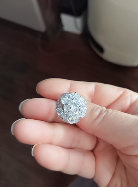 高级感水晶浩石食指夸张气质女时尚休闲镀金网红开口上班族戒指女