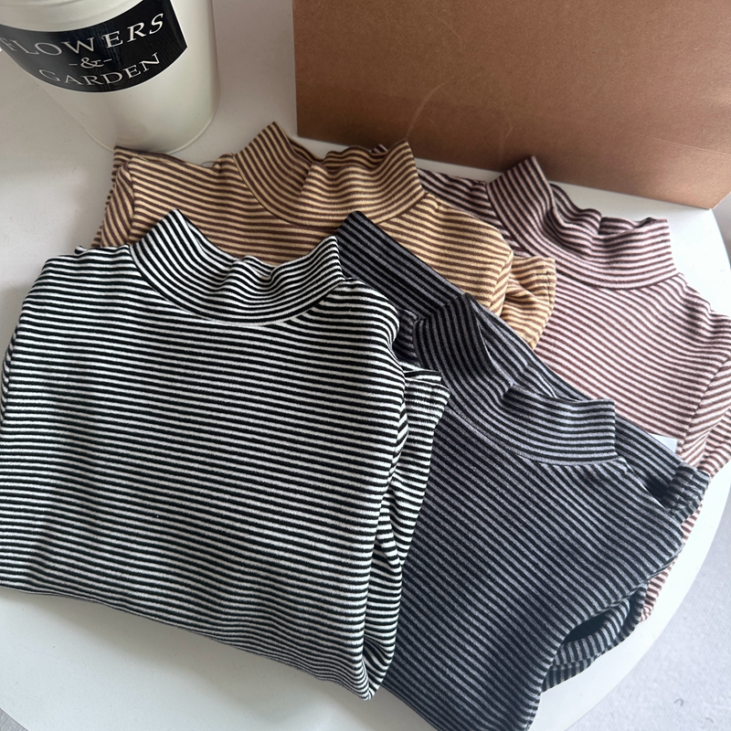 弹力厚款双面奥绒打底衫品牌童装