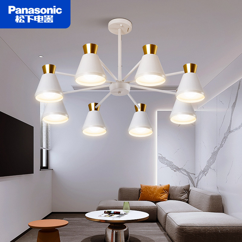 松下客厅吊灯北欧风格简约大气秀逸6头8头卧室主灯大厅餐厅花灯