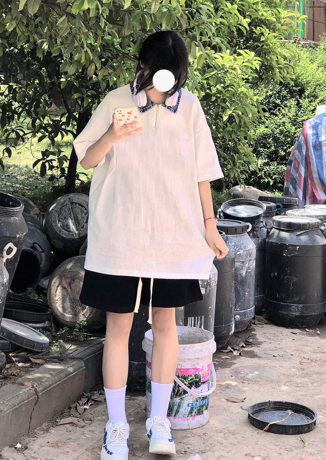 松紧要港味五分裤潮中裤