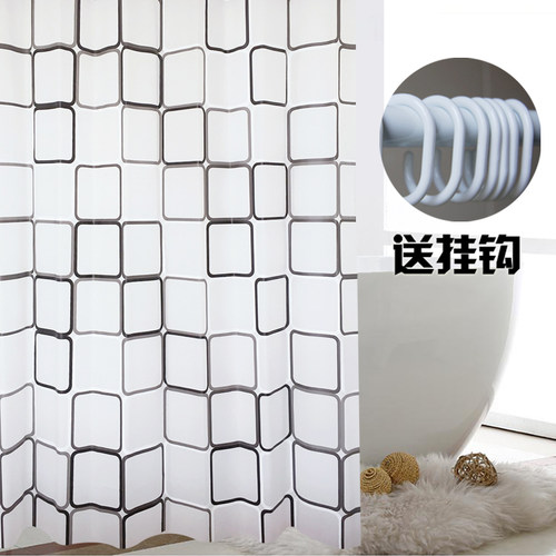 免打孔浴帘慧轩起点防水隔断挂帘