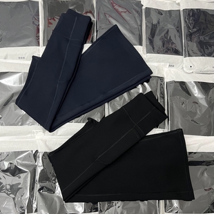 瑜伽裤 加绒保暖显瘦健身裤 7310 女外穿秋冬季 吾馨牛奶绒口袋喇叭裤