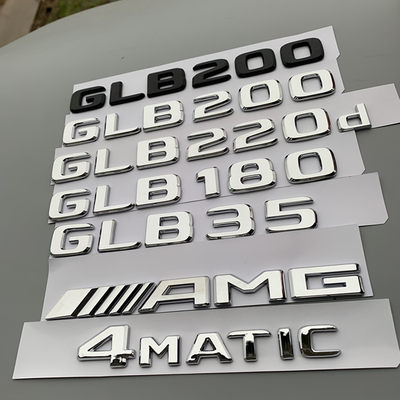适用于奔驰GLB级GLB250 GLB200 GLB220d改装后尾标车贴车标AMG标