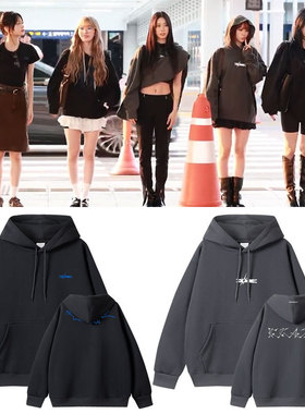 LESSERAFIM2024CRAZY演唱会快闪周边同款卫衣服套头连帽衫秋冬季