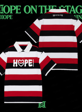 j-hope Tour 'HOPE ON THE STAGE' FINALS同款翻领T恤短袖上衣