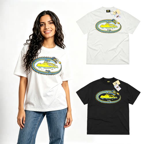 高街潮牌Corteiz Dragon T-shirt 龙图案白色短袖T恤