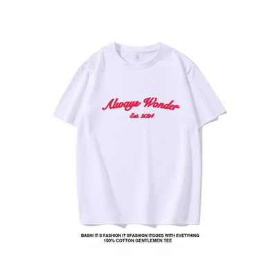 我们的秘密Lingorm邝玲玲同款宽松短袖T恤Always Wonder上衣