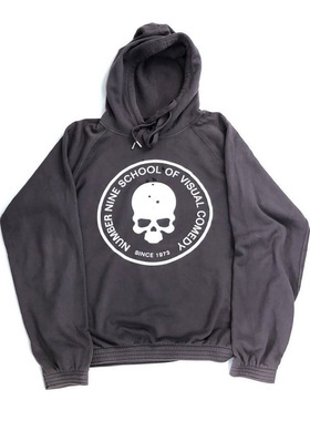 Men's Rhinestone Skull Black Print Streetwear骷髅印花Y2K帽衫