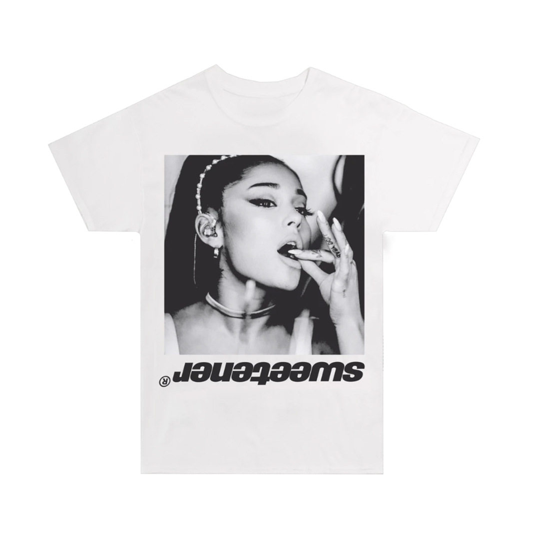 Sweetener专辑 A妹 Ariana Grande周边衣服 圆领 官方 短袖 T恤