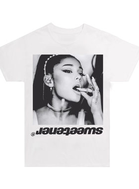 Sweetener专辑 A妹 Ariana Grande周边衣服 圆领 官方 短袖 T恤