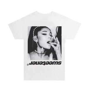 Sweetener专辑 A妹 Ariana Grande周边衣服 圆领 官方 短袖 T恤