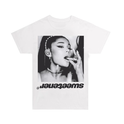 Sweetener专辑 A妹 Ariana Grande周边衣服 圆领 官方 短袖 T恤