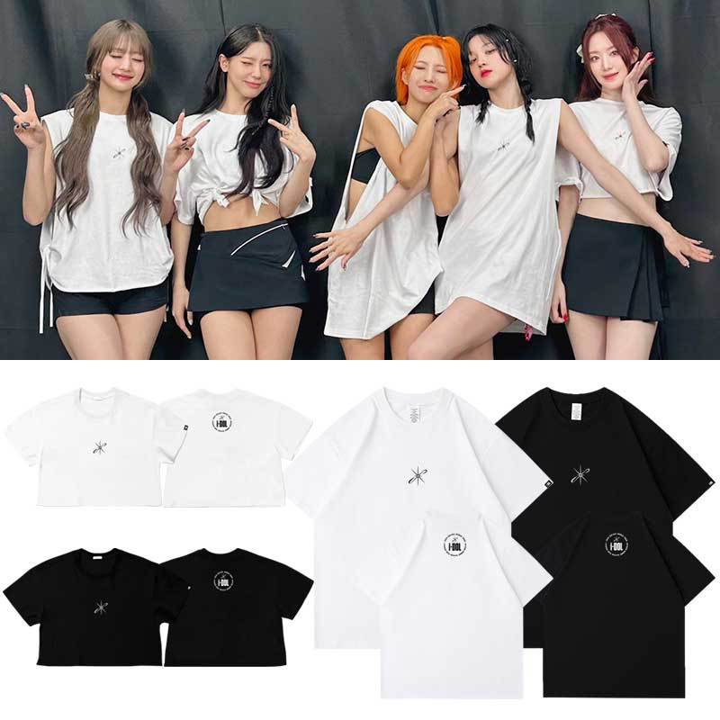 GIDLE2024世巡演唱会IDOL首尔场周边同款短袖t恤上衣服印花打底衫