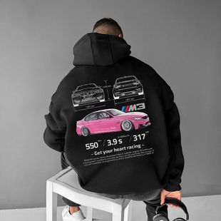 MUSTANG Hoodie Oversize Car white hooded Sports