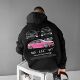 Sports Car Oversize white MUSTANG Hoodie hooded
