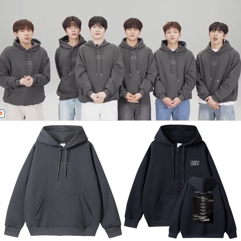 跨境新品INFINITE15周年演唱会LIMITEDEDITION首尔场周边连帽卫衣