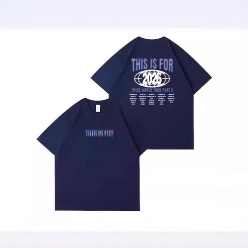 TWICE2026六巡演唱会ThisIsFor周边同款短袖T恤宽松印花衣服