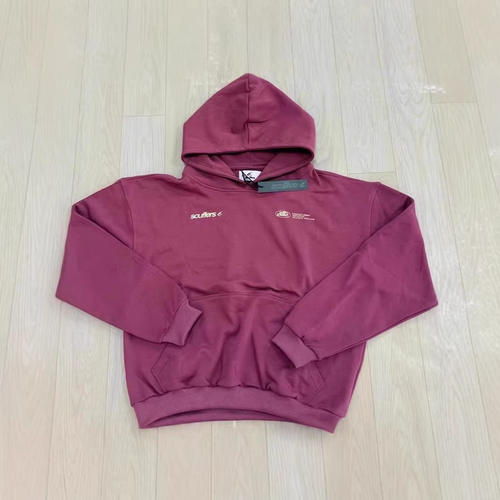 欧美跨境scuffers字母休闲连帽卫衣街头高品质宽松套头连帽衫男女