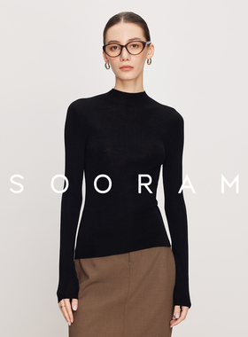 德国BIELLA进口120S可机洗美丽诺羊毛打底衫女秋冬半高领针织衫女