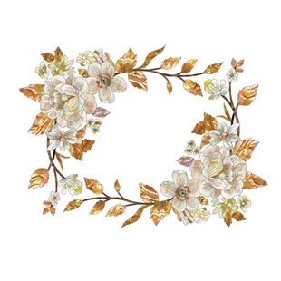 喷漆反贴花纸茶几家具餐桌衣柜角花贝雕大理石木制贴膜纸水移画