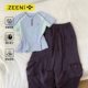 羽毛球服速干衣女户外跑步爬山徒步运动套装 ZEENI 透气健身短款