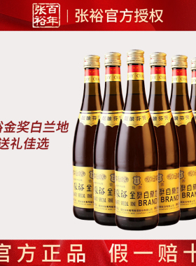 张裕官方正品 大金奖白兰地洋酒38.5vol 750ml双支整箱聚会送礼