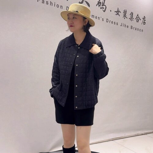 芮娜依莲初冬新款大码薄棉服外套