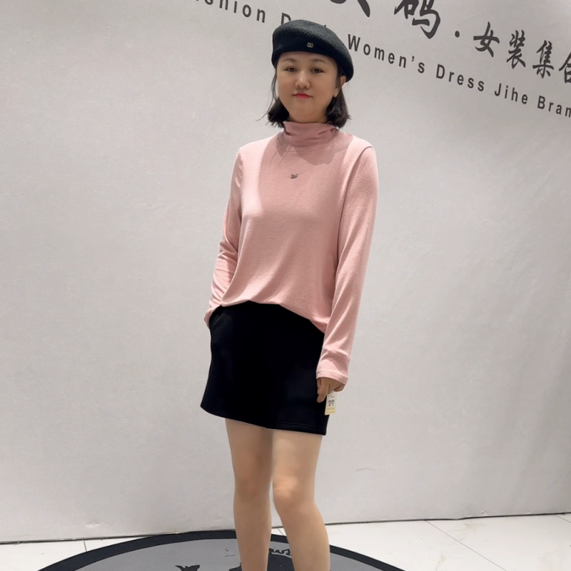 芮娜依莲秋冬款大码百搭打底衫女