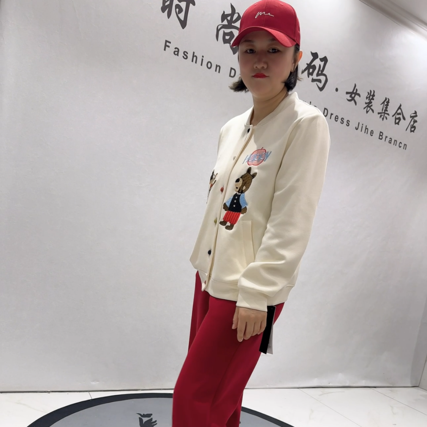 针丝缘子汇6391年货春款圆领棒球服外套加大女装胖妹妹减龄开衫女,女装/女士精品,常规大码外套,淘宝优惠券,粉丝福利购,淘宝优惠卷