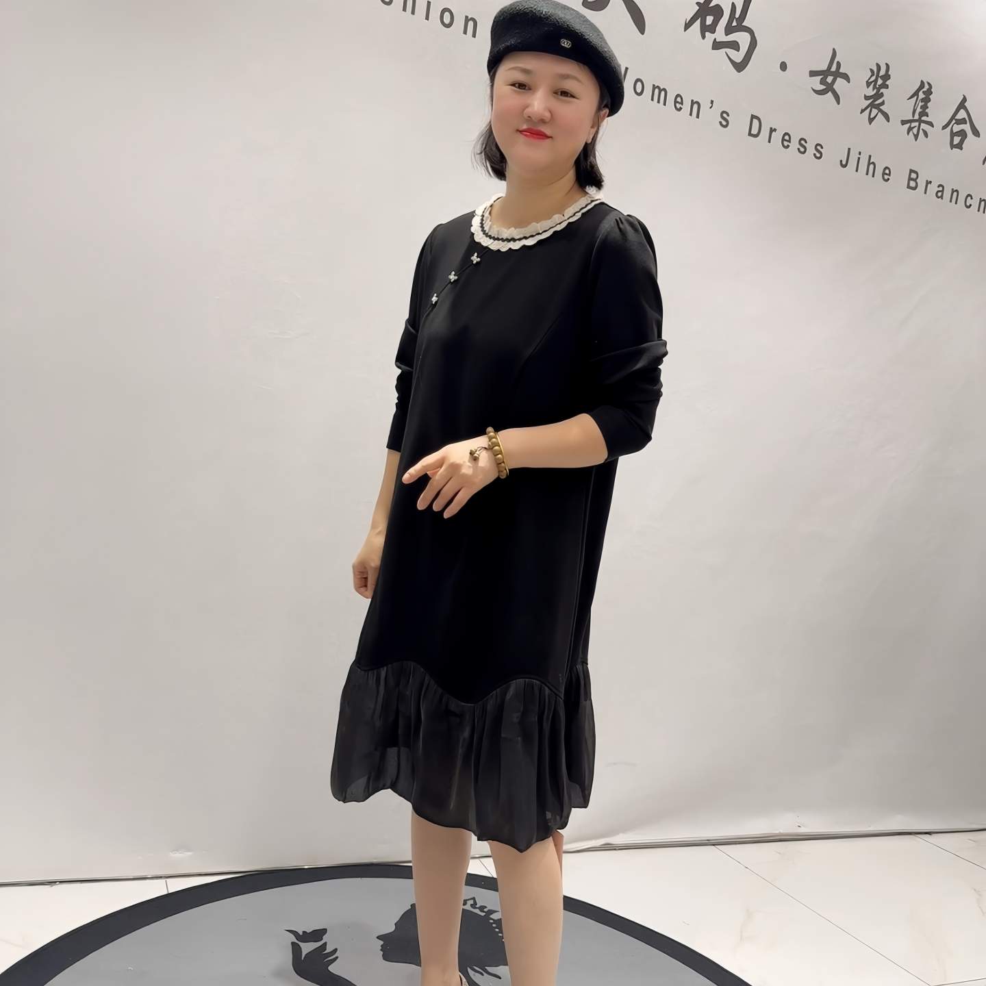 芮娜依莲5309年货新款欧货连衣裙加大码女装胖妹妹显瘦减龄气质裙,女装/女士精品,常规大码外套,淘宝优惠券,粉丝福利购,淘宝优惠卷