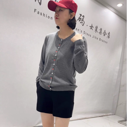 女权贵族秋季新款大码针织衫开衫
