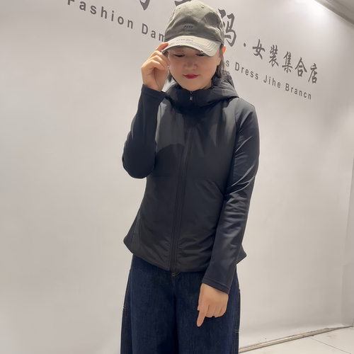 天娇一生水初冬新款大码薄棉服女