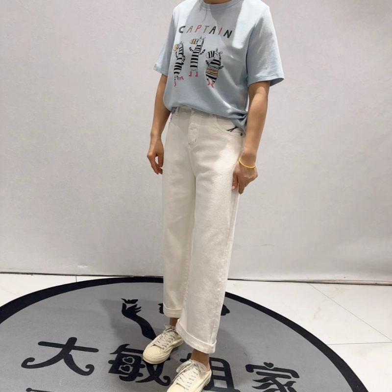 柏菲蒂8901春季新款牛仔裤加大码女装胖妹妹松紧腰显瘦百搭直筒裤,女装/女士精品,常规大码外套,淘宝优惠券,粉丝福利购,淘宝优惠卷