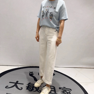 柏菲蒂春季新款大码显瘦牛仔裤女