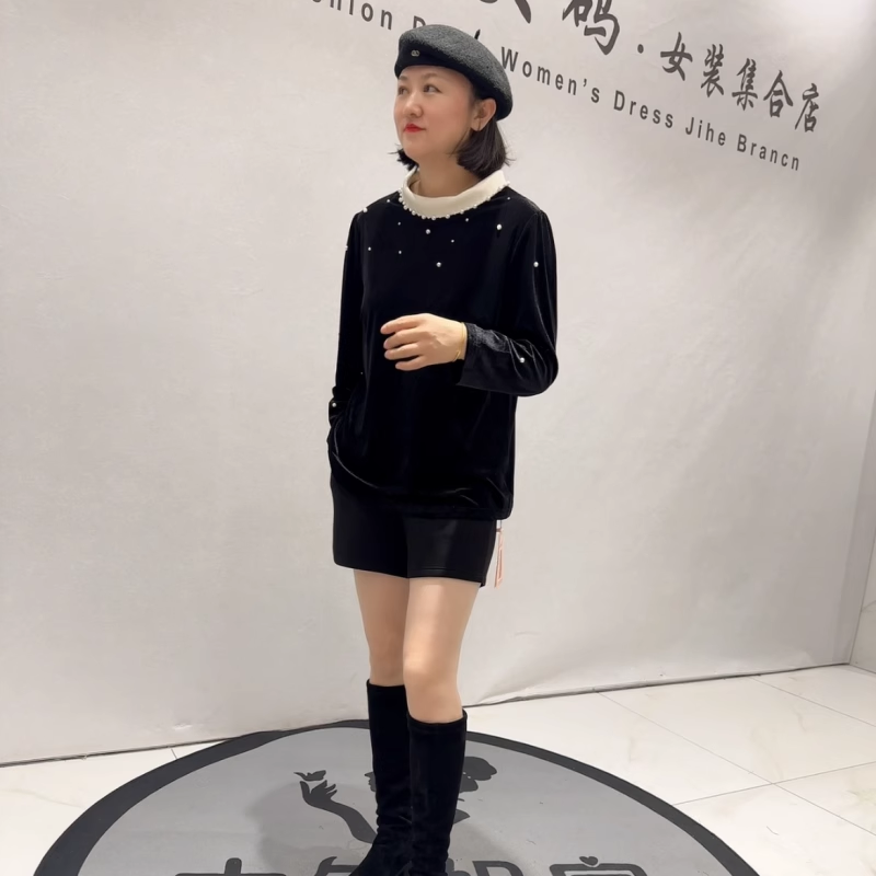 芮娜依莲年货新款大码气质打底衫