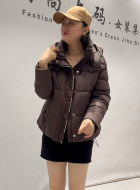 芮娜依莲冬季新款大码显瘦羽绒服