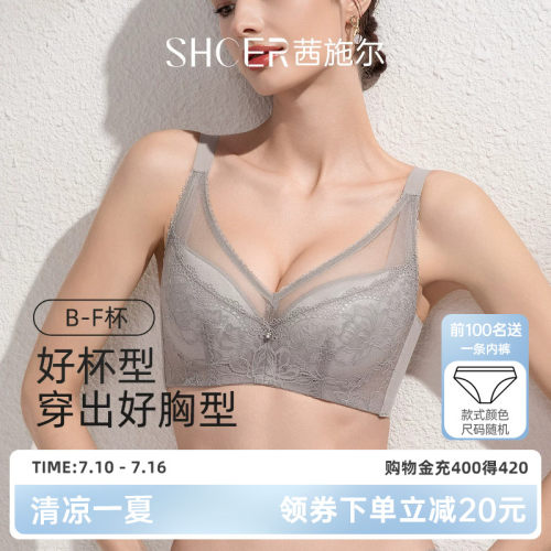 茜施尔大胸显小聚拢收副乳内衣