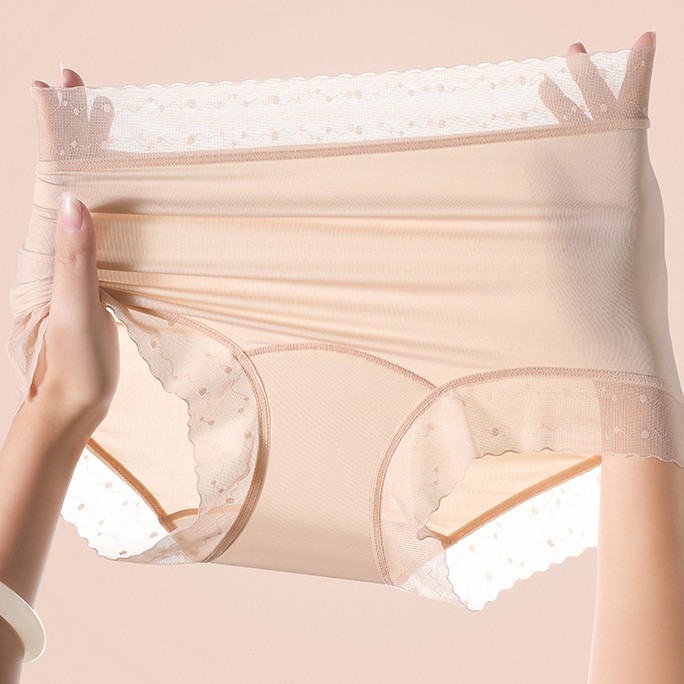 女士内裤裸感冰裸感丝无痕7A抗菌